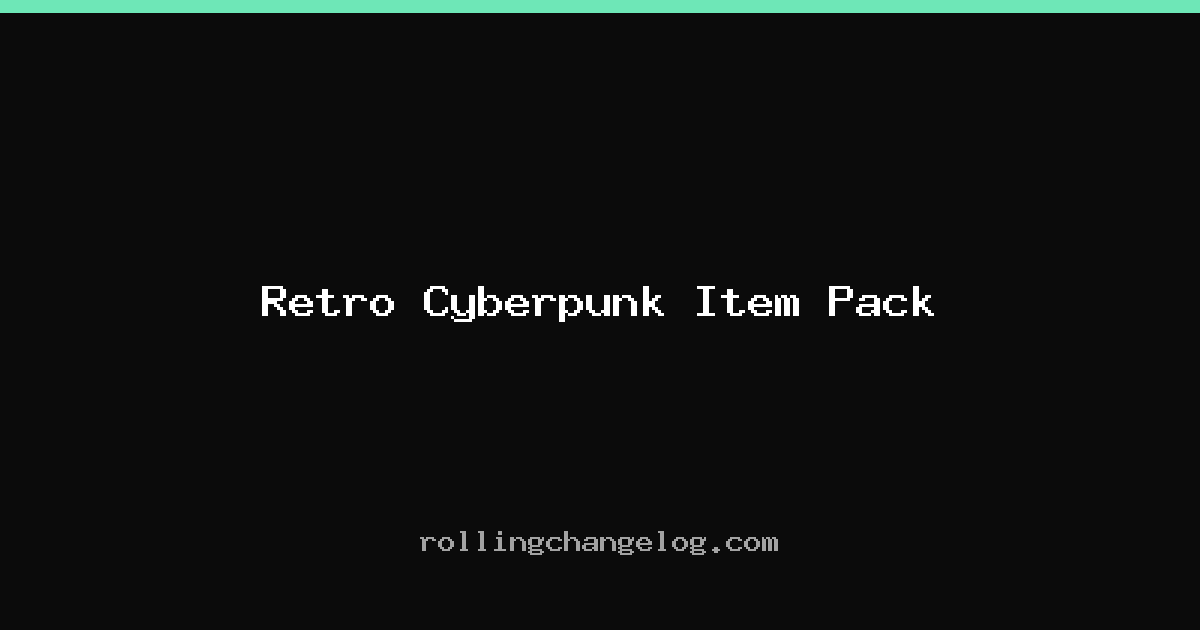 Retro Cyberpunk Item Pack cover