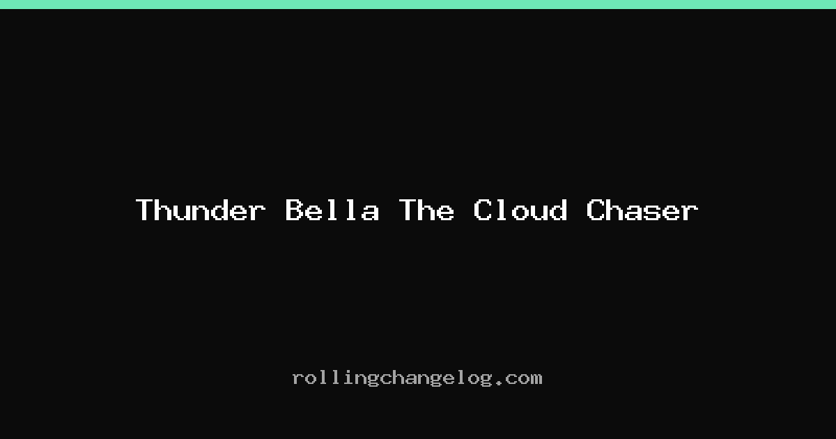 Thunder Bella The Cloud Chaser cover