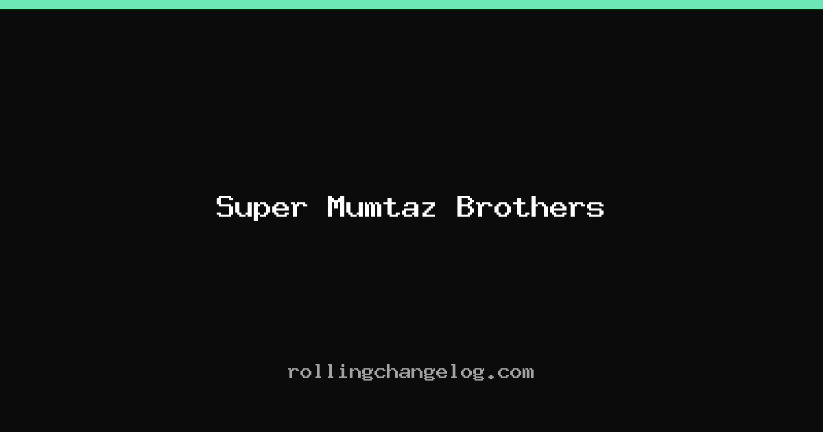 Super Mumtaz Brothers cover