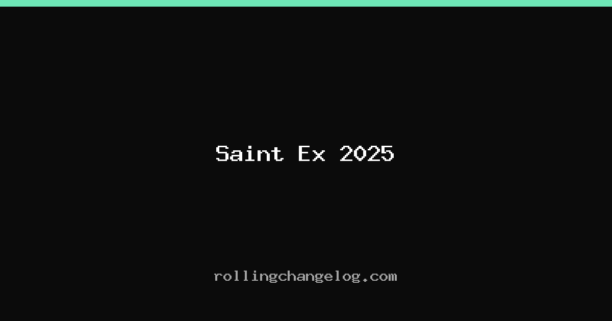 Saint Ex 2025 cover