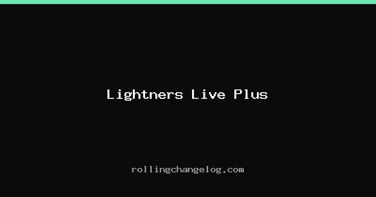 Lightners Live Plus cover