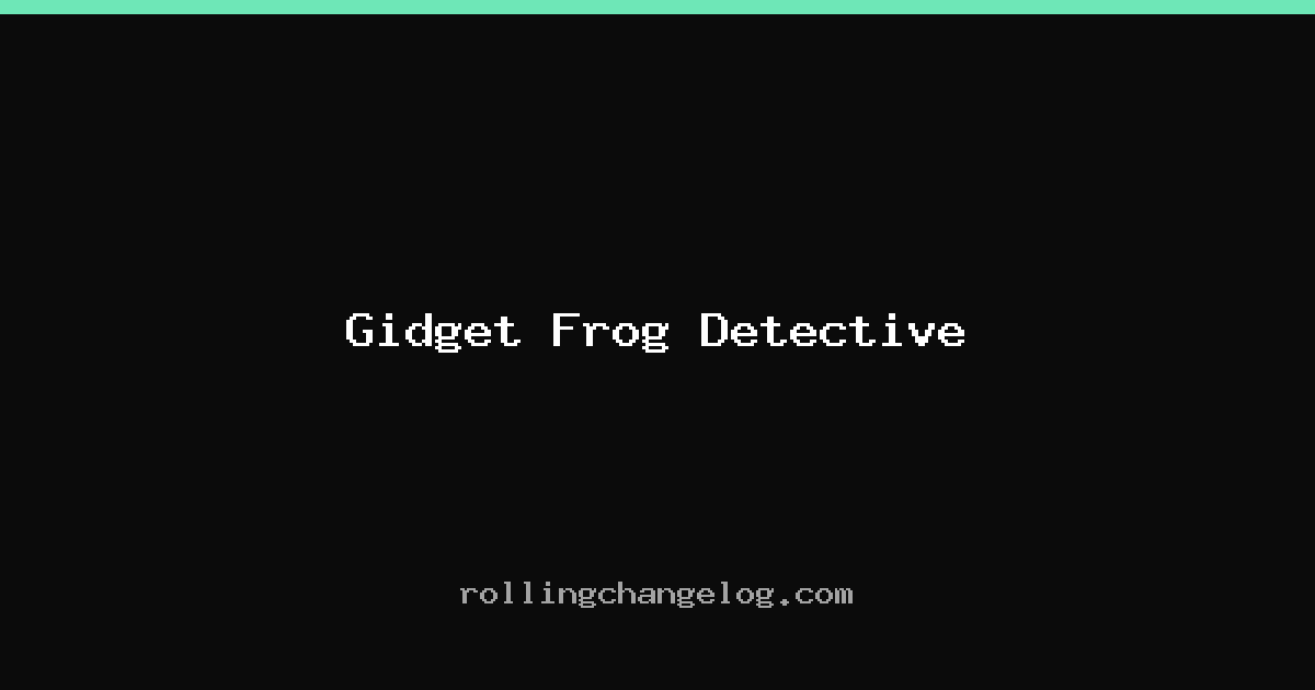 Gidget Frog Detective cover