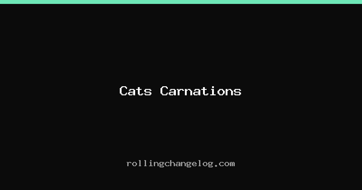Cats Carnations cover