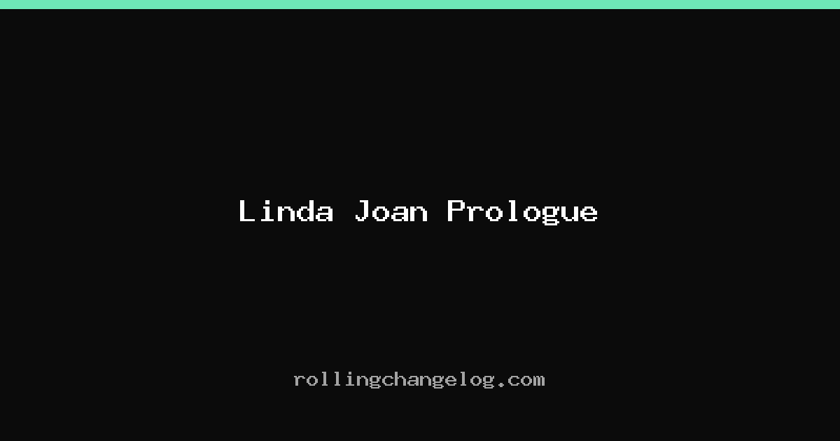 Linda Joan Prologue cover