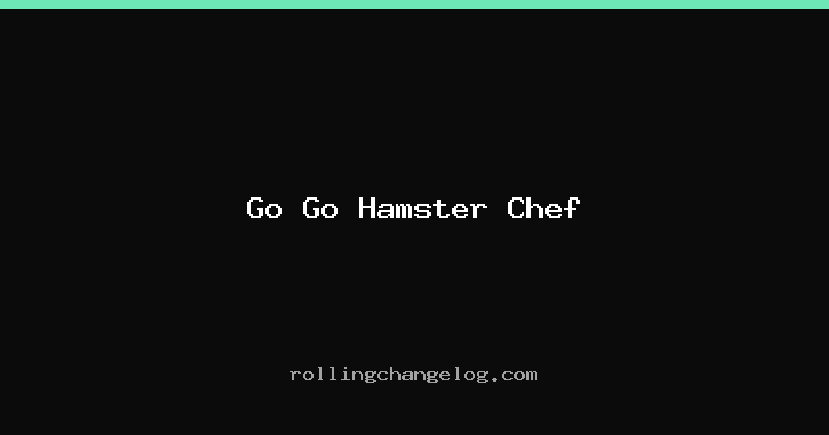 Go Go Hamster Chef cover