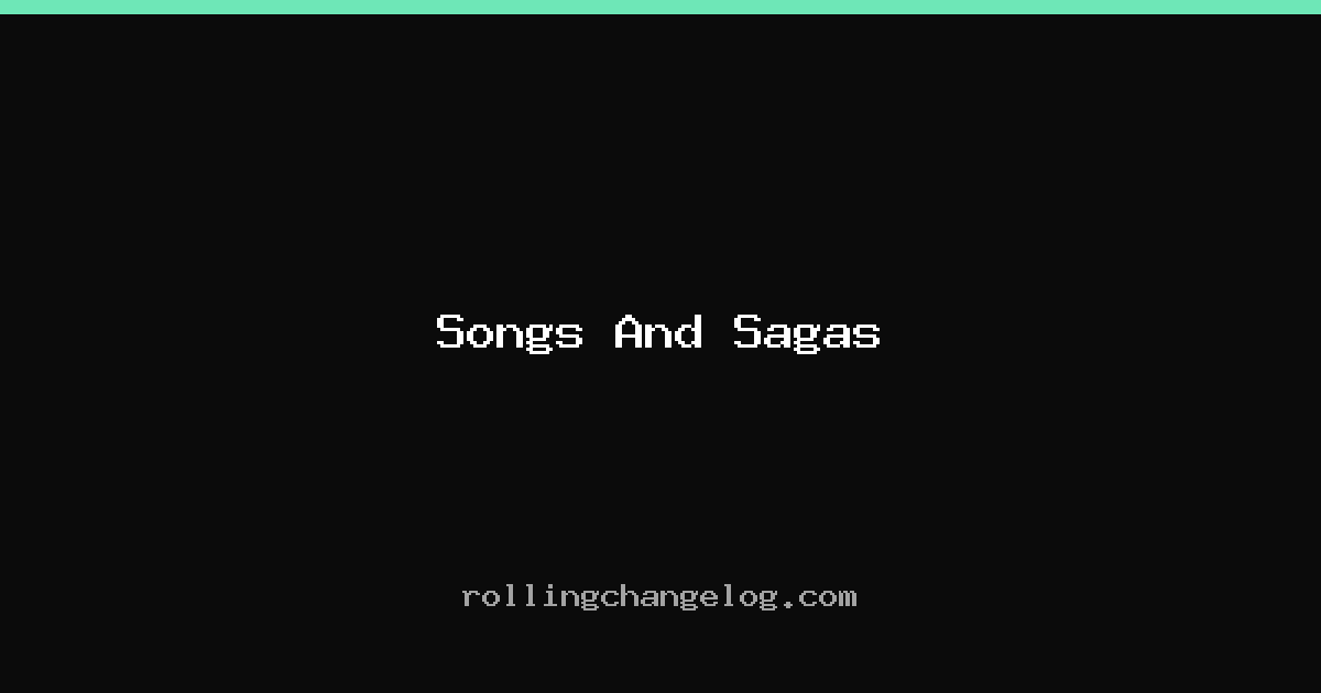 Songs And Sagas cover