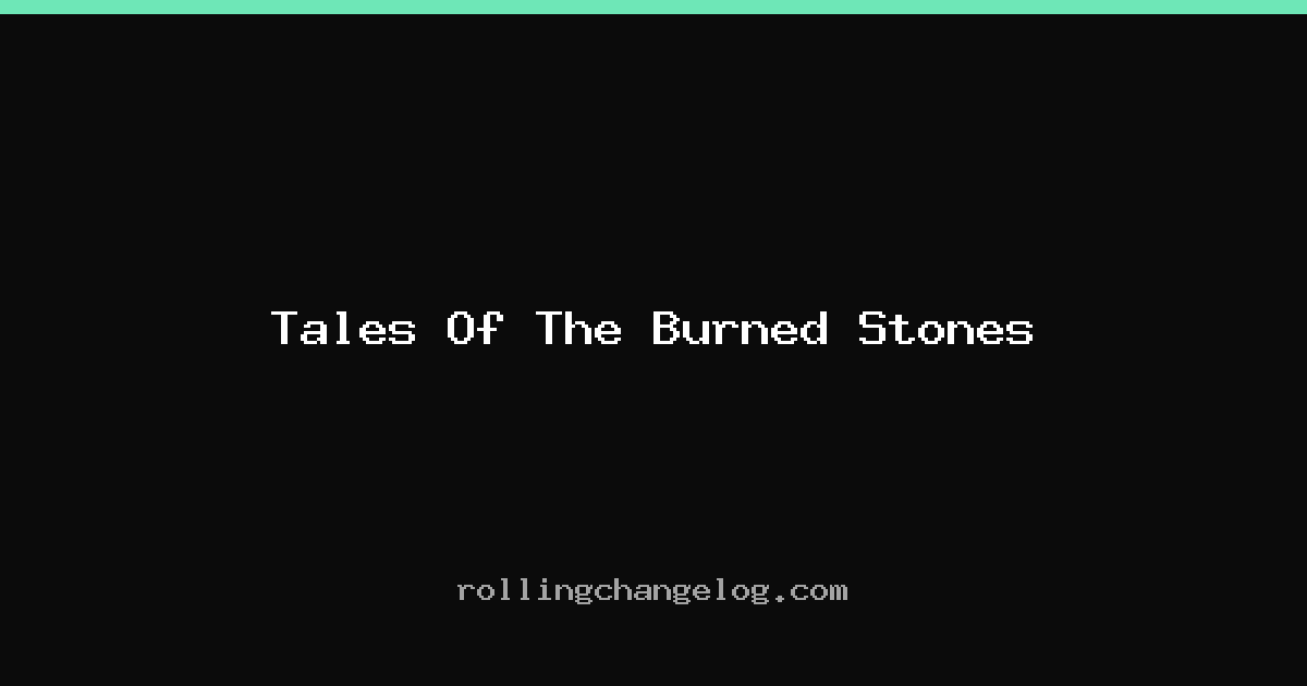 Tales Of The Burned Stones cover
