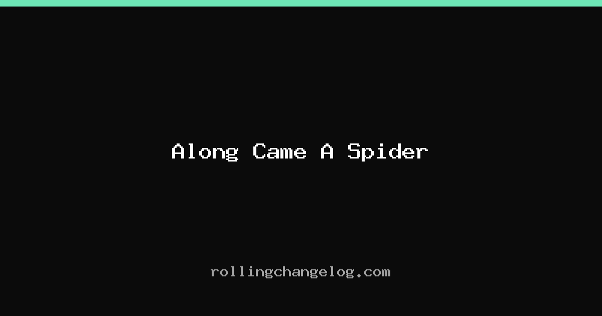 Along Came A Spider cover