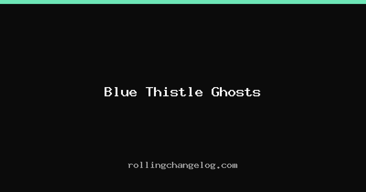 Blue Thistle Ghosts cover