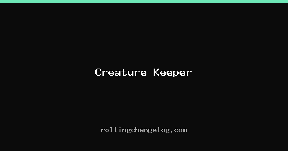 Creature Keeper cover