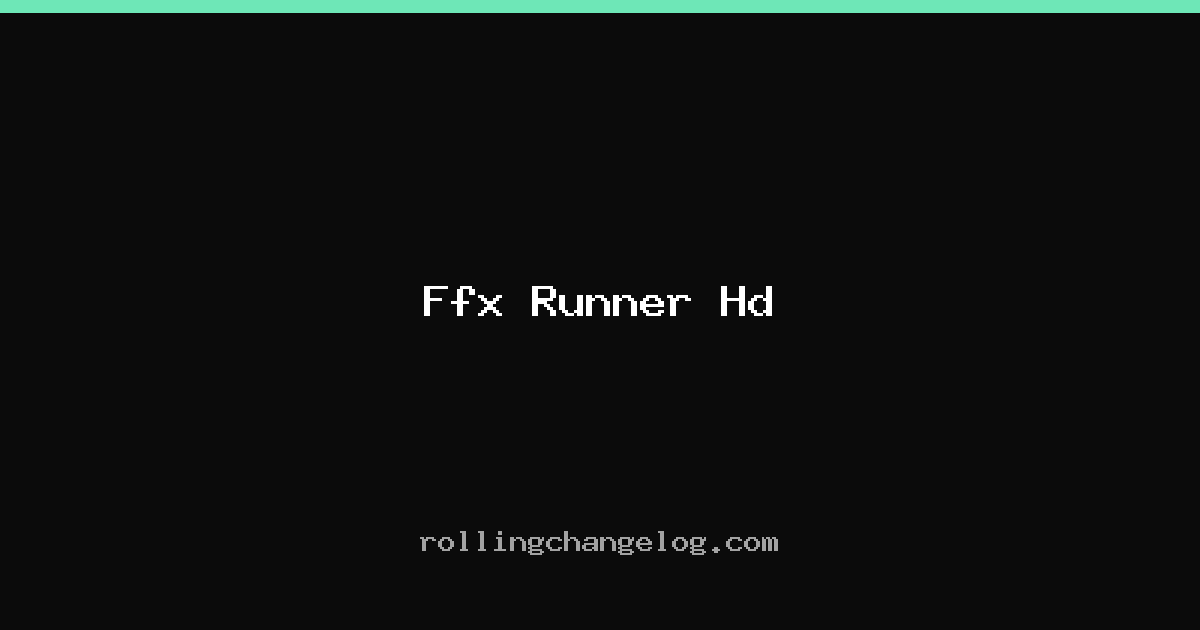 Ffx Runner Hd cover