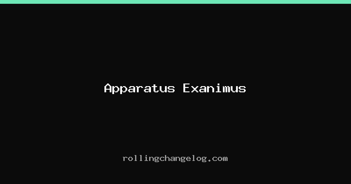 Apparatus Exanimus cover