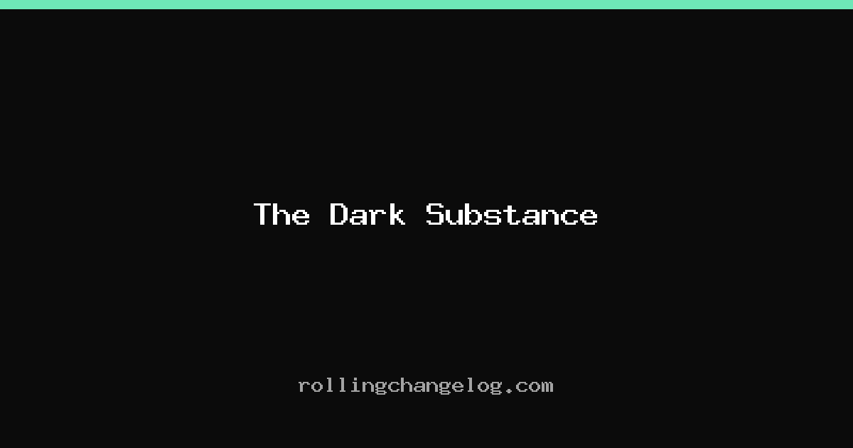 The Dark Substance cover