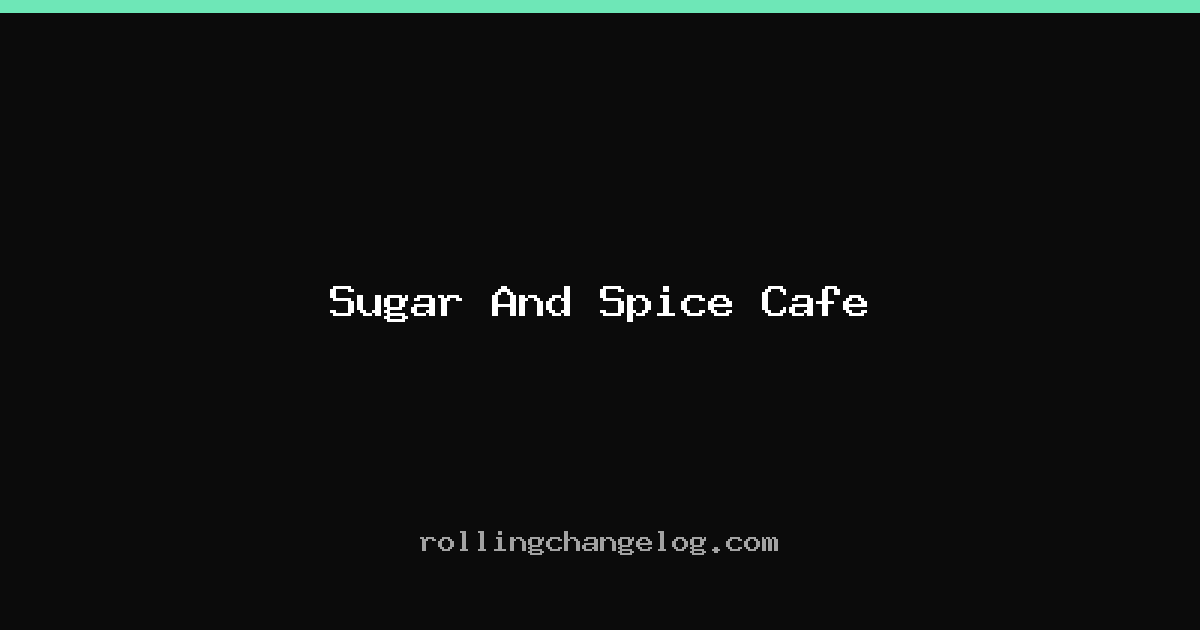 Sugar And Spice Cafe cover