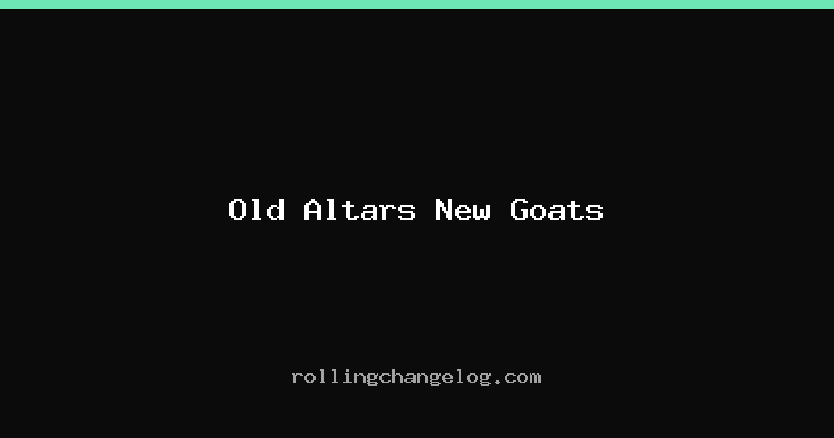 Old Altars New Goats cover
