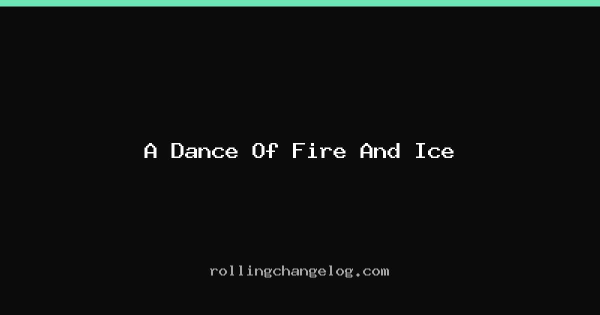 A Dance Of Fire And Ice cover