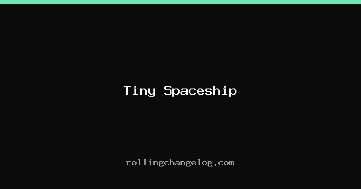 Tiny Spaceship cover