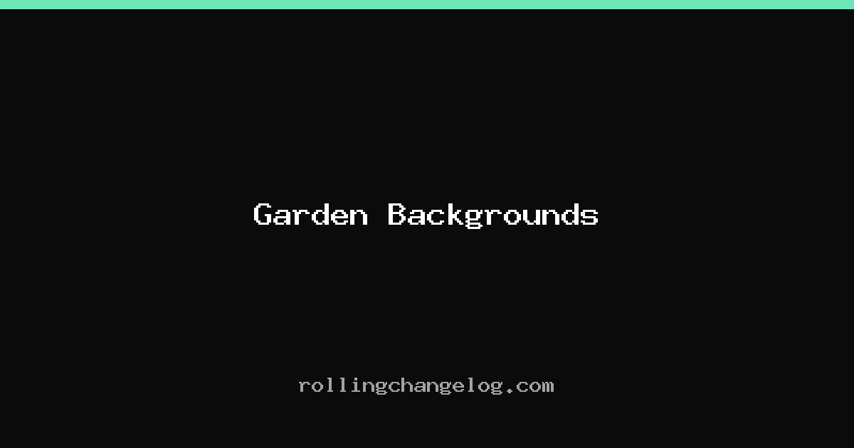 Garden Backgrounds cover