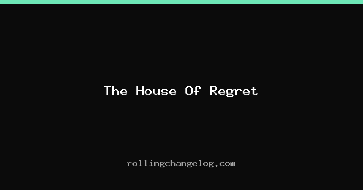 The House Of Regret cover