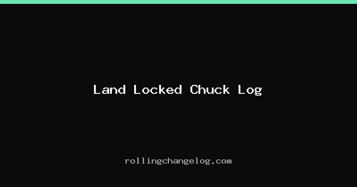 Land Locked Chuck Log cover