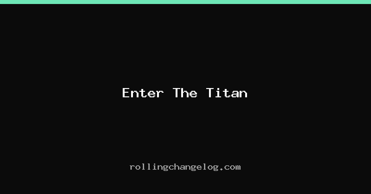 Enter The Titan cover