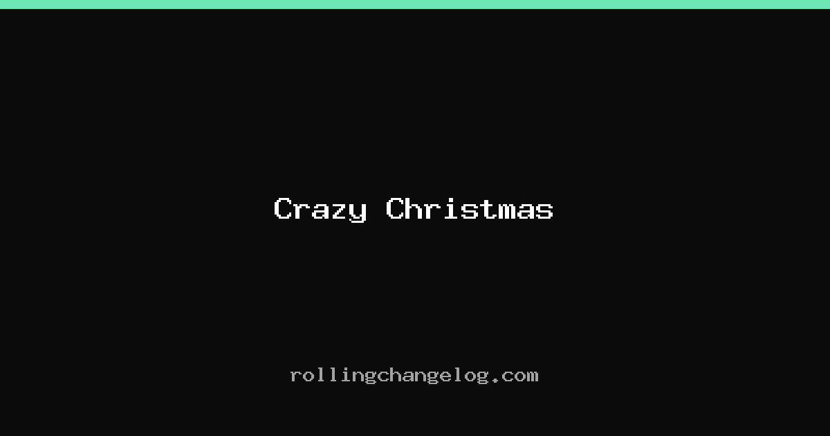 Crazy Christmas cover