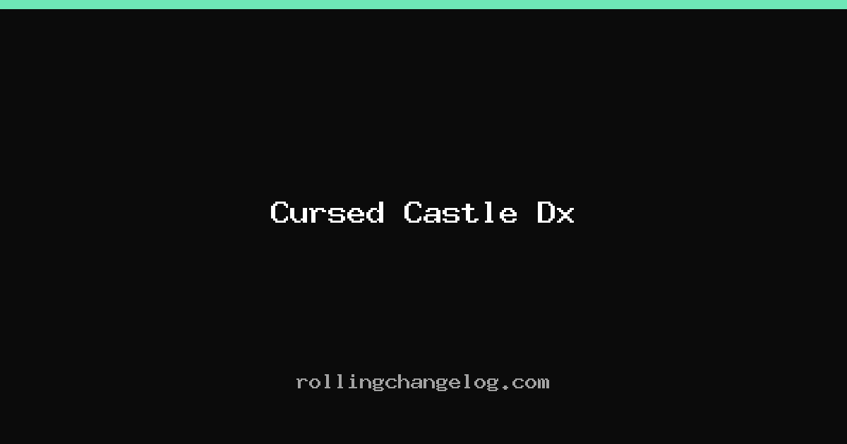 Cursed Castle Dx cover