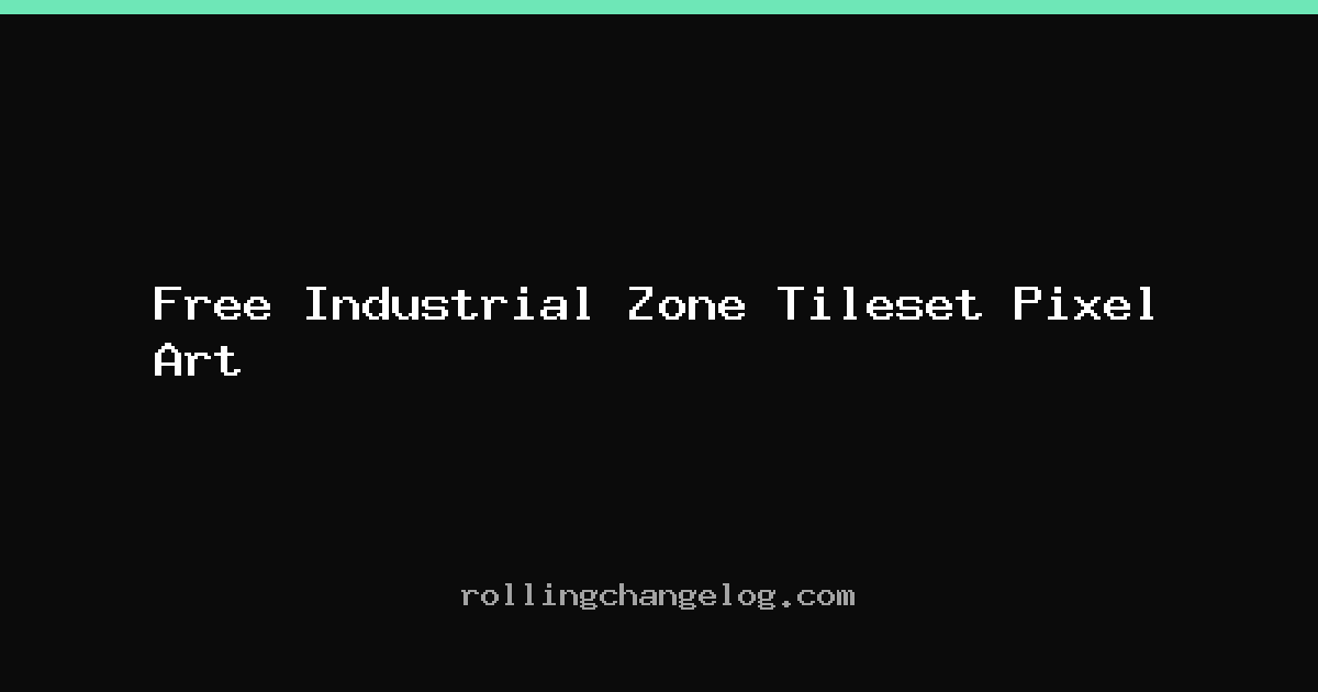 Free Industrial Zone Tileset Pixel Art cover