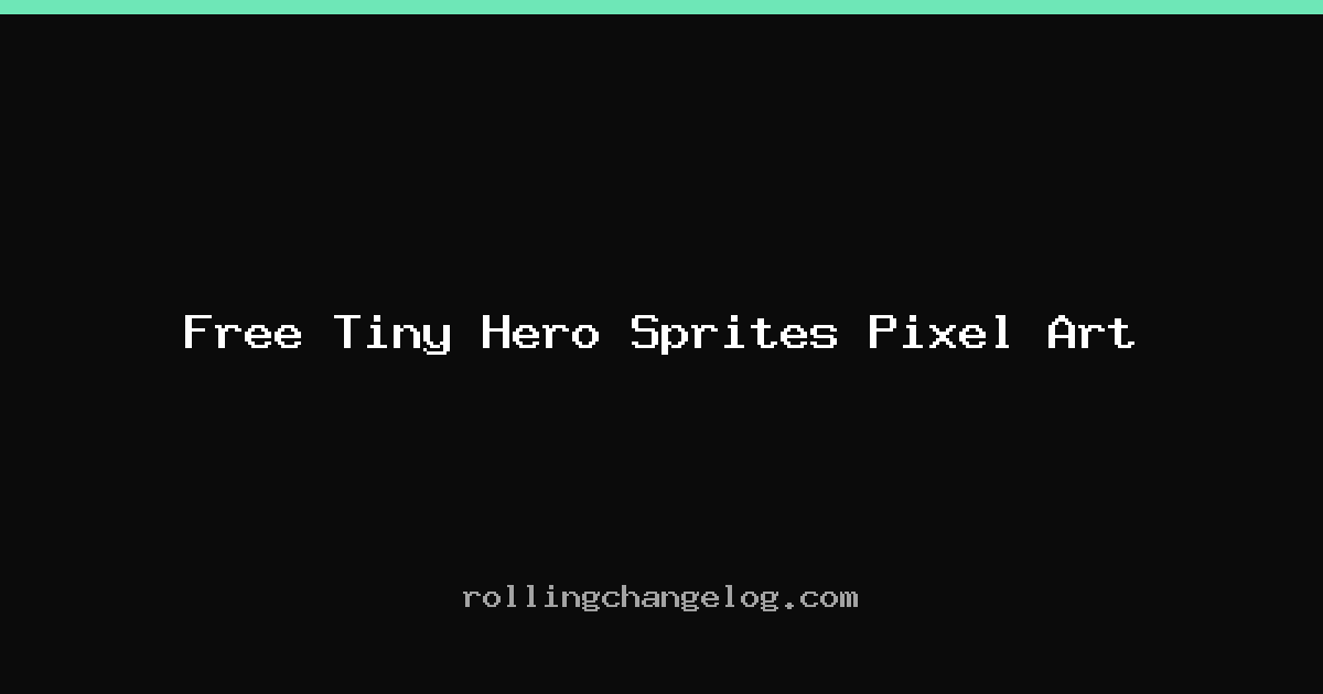 Free Tiny Hero Sprites Pixel Art cover