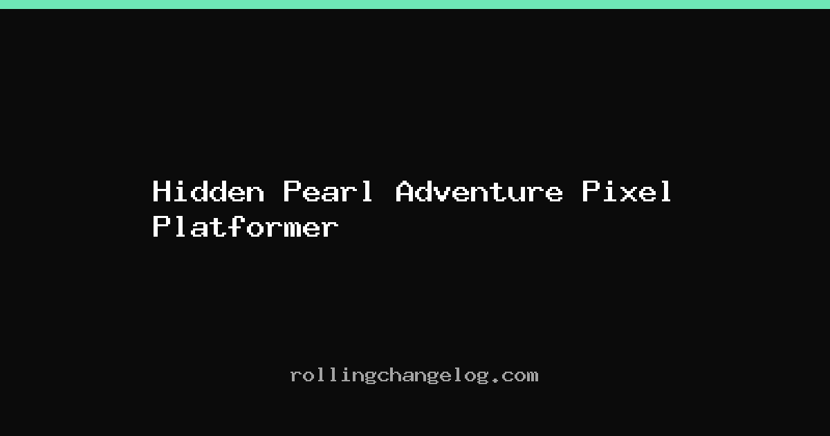Hidden Pearl Adventure Pixel Platformer cover