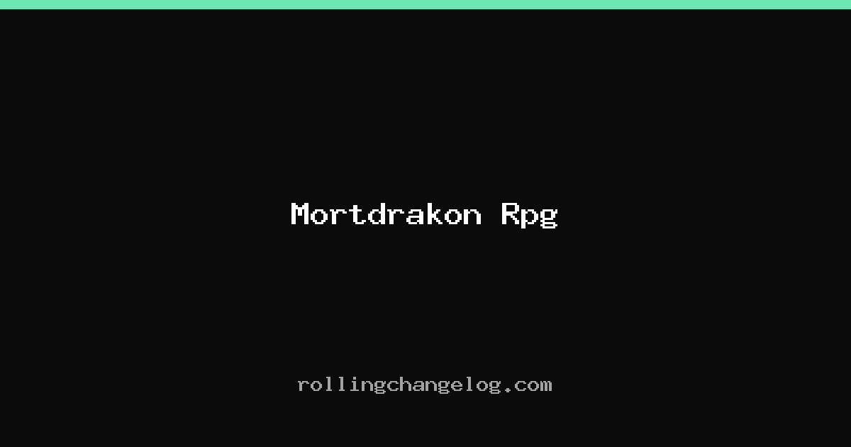 Mortdrakon Rpg cover