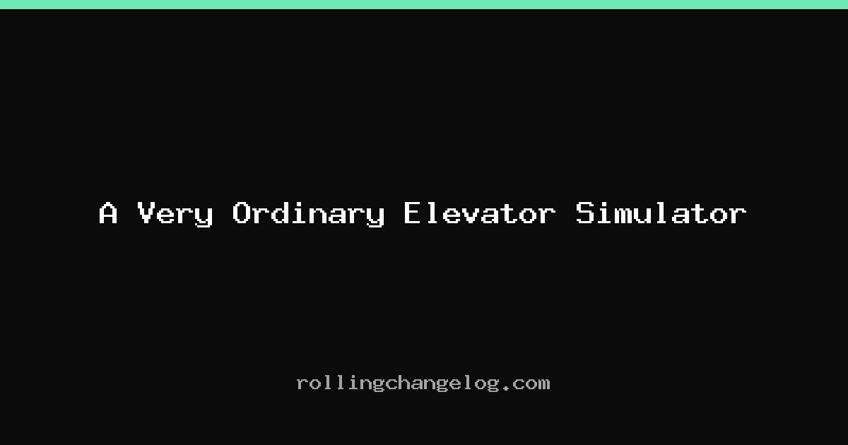 A Very Ordinary Elevator Simulator cover