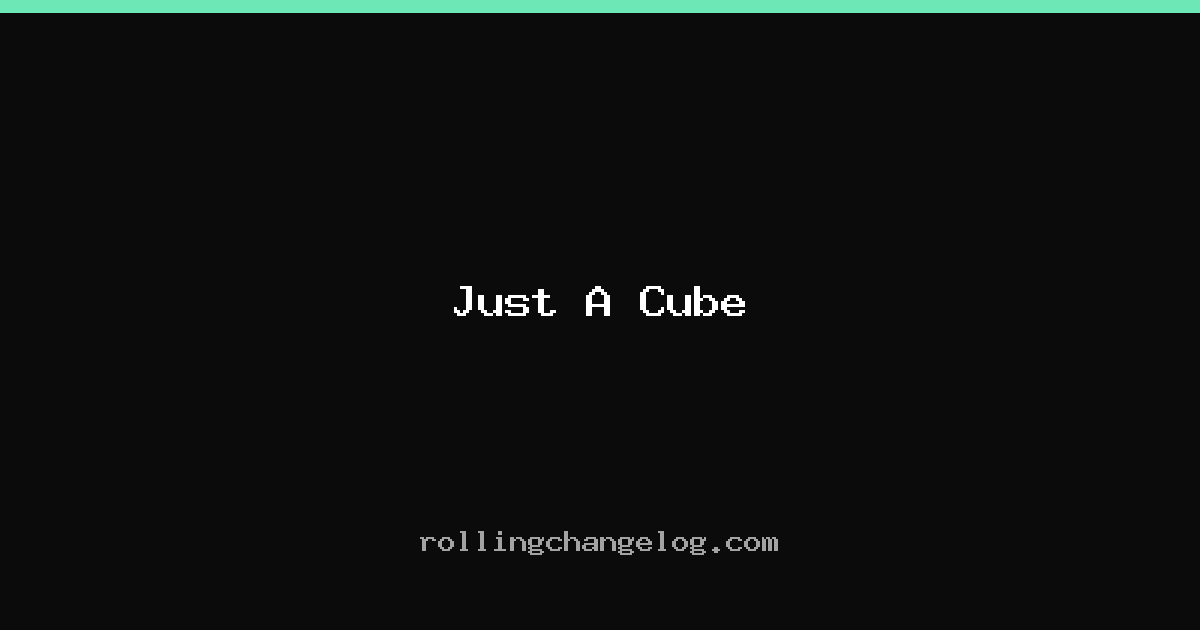 Just A Cube cover