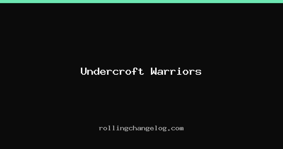 Undercroft Warriors cover