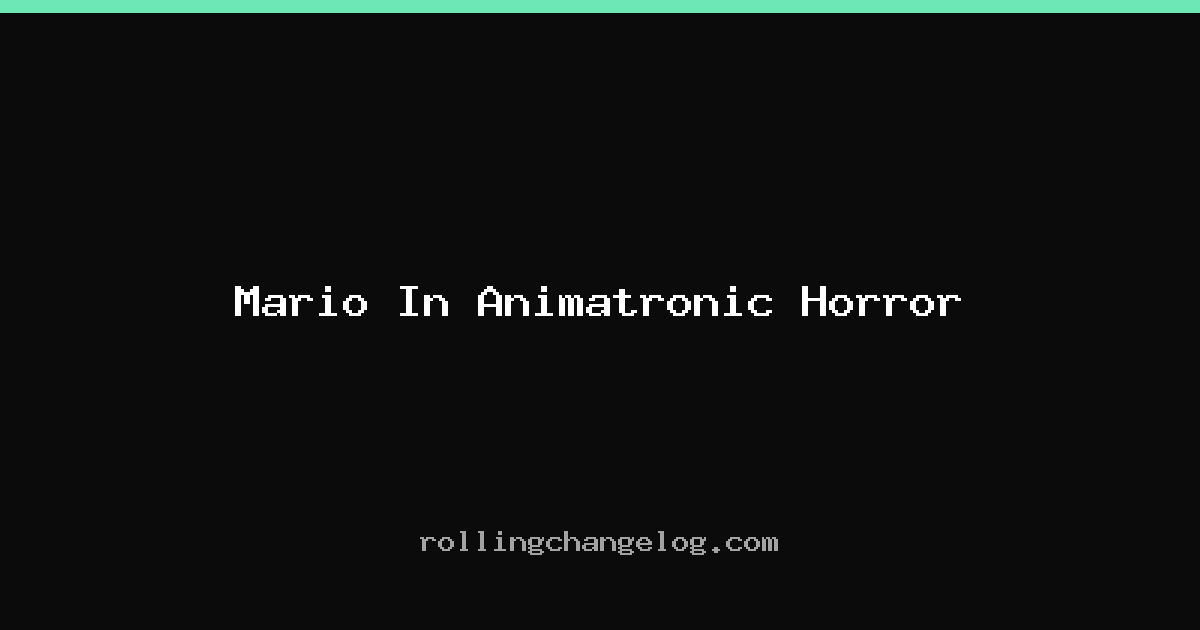Mario In Animatronic Horror cover