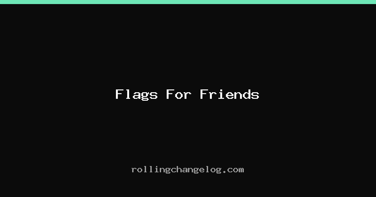 Flags For Friends cover