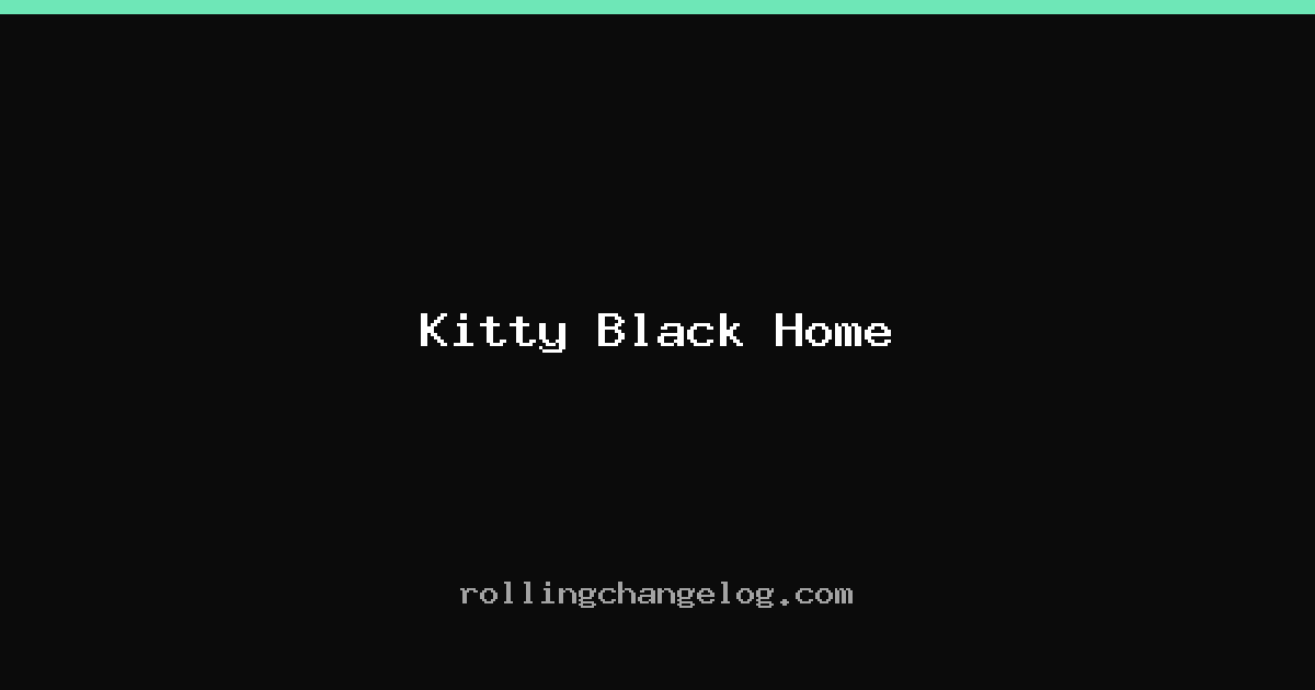 Kitty Black Home cover
