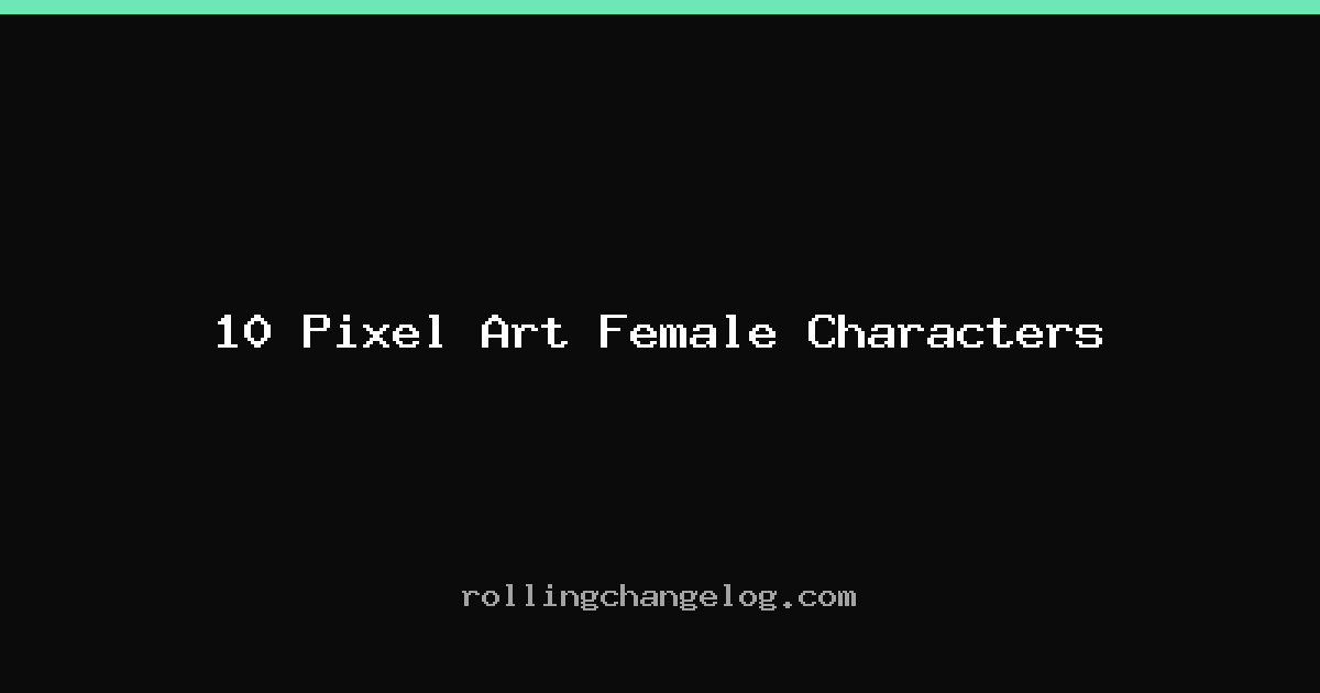 10 Pixel Art Female Characters cover