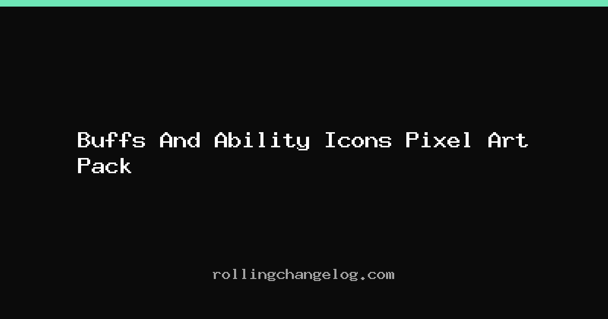 Buffs And Ability Icons Pixel Art Pack cover