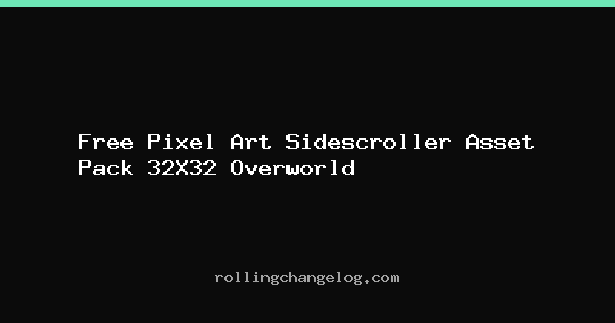 Free Pixel Art Sidescroller Asset Pack 32X32 Overworld cover