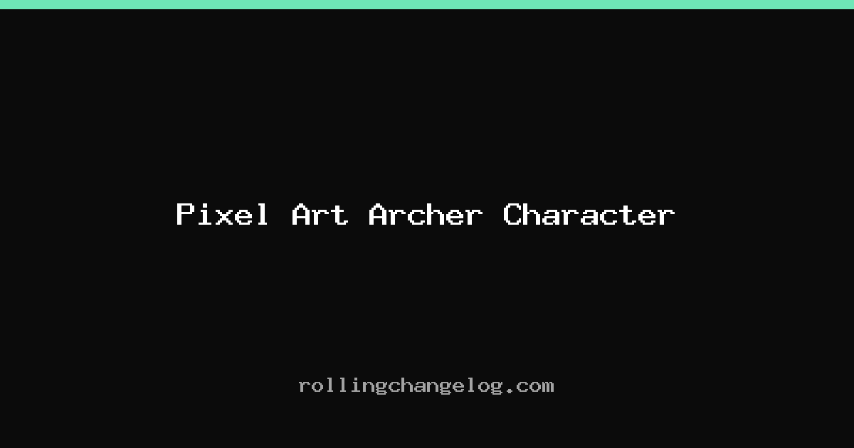 Pixel Art Archer Character cover