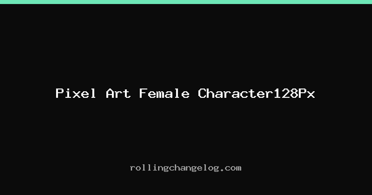 Pixel Art Female Character128Px cover