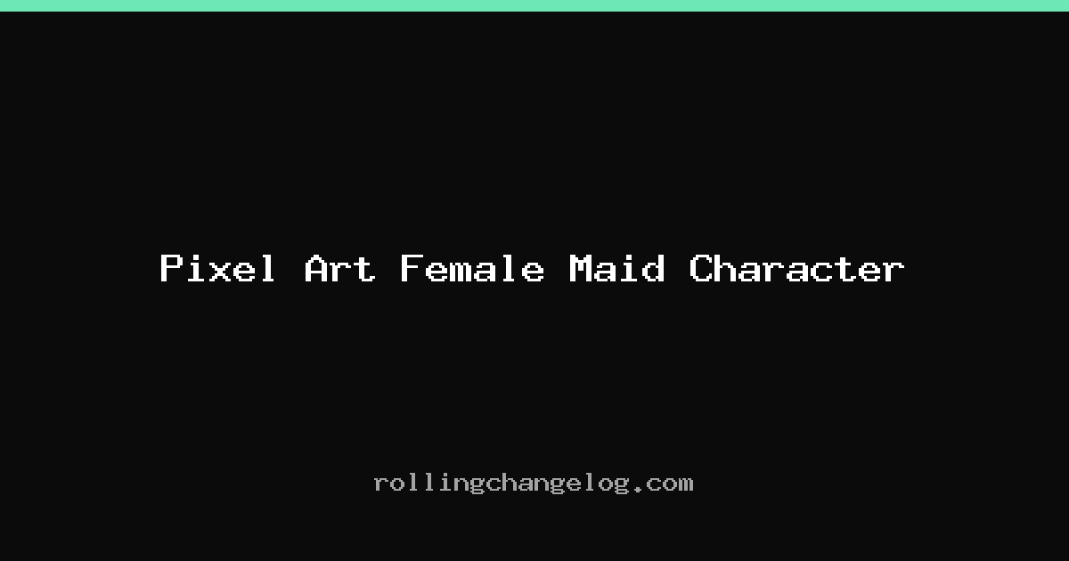 Pixel Art Female Maid Character cover
