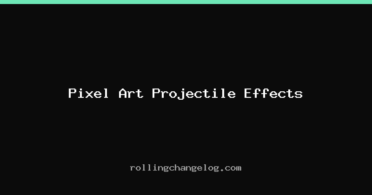 Pixel Art Projectile Effects cover