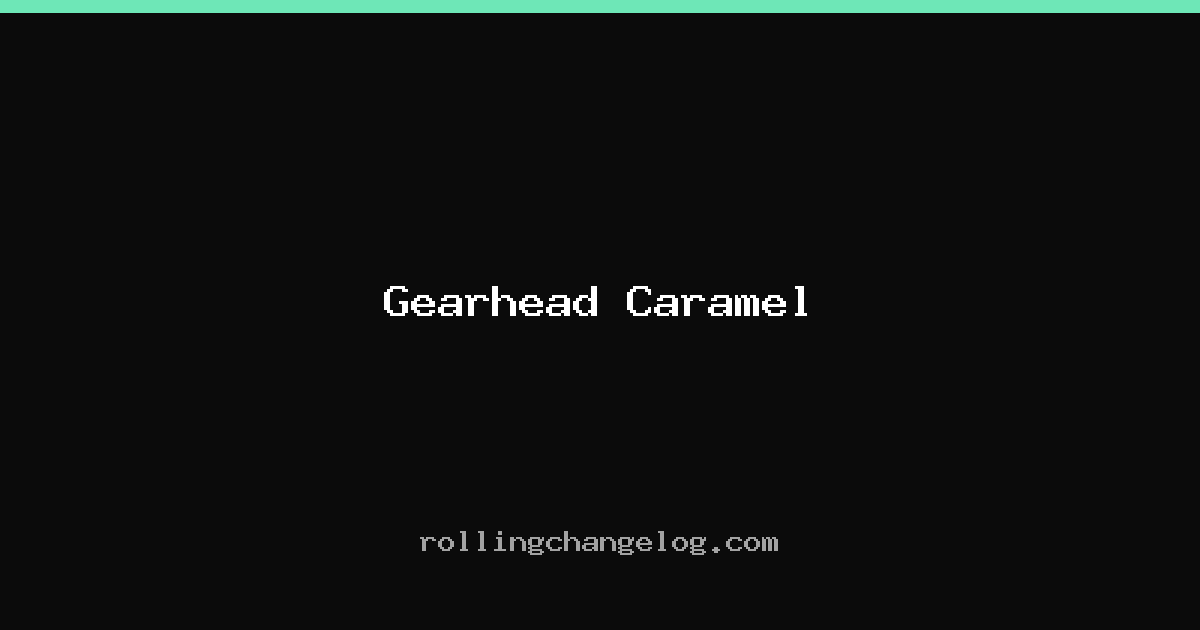 Gearhead Caramel cover