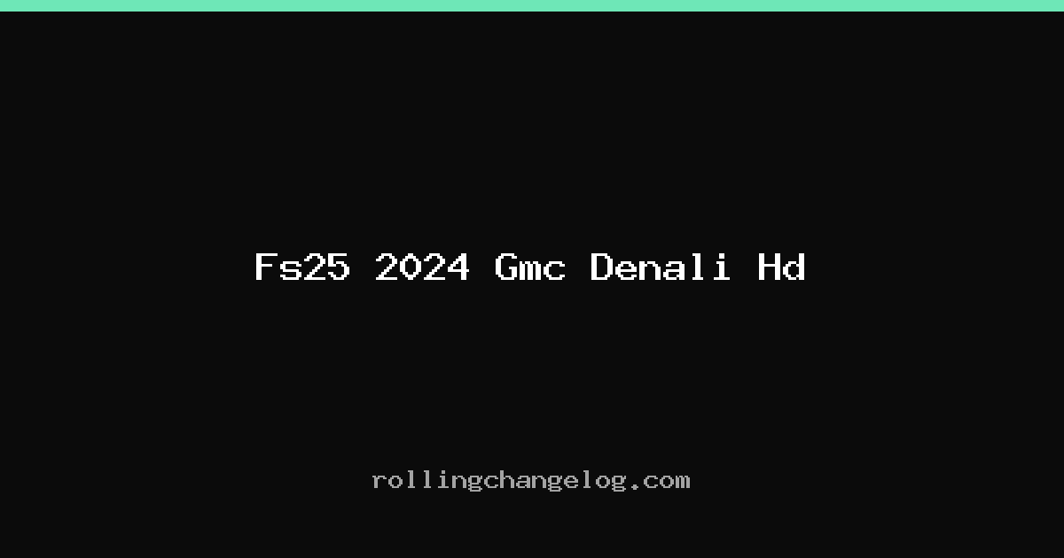Fs25 2024 Gmc Denali Hd cover