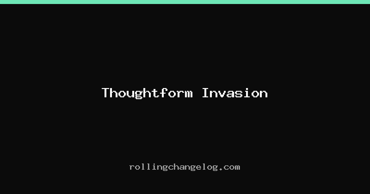 Thoughtform Invasion cover