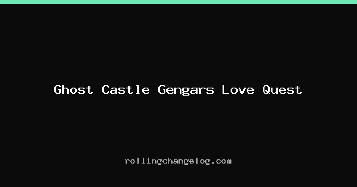 Ghost Castle Gengars Love Quest cover
