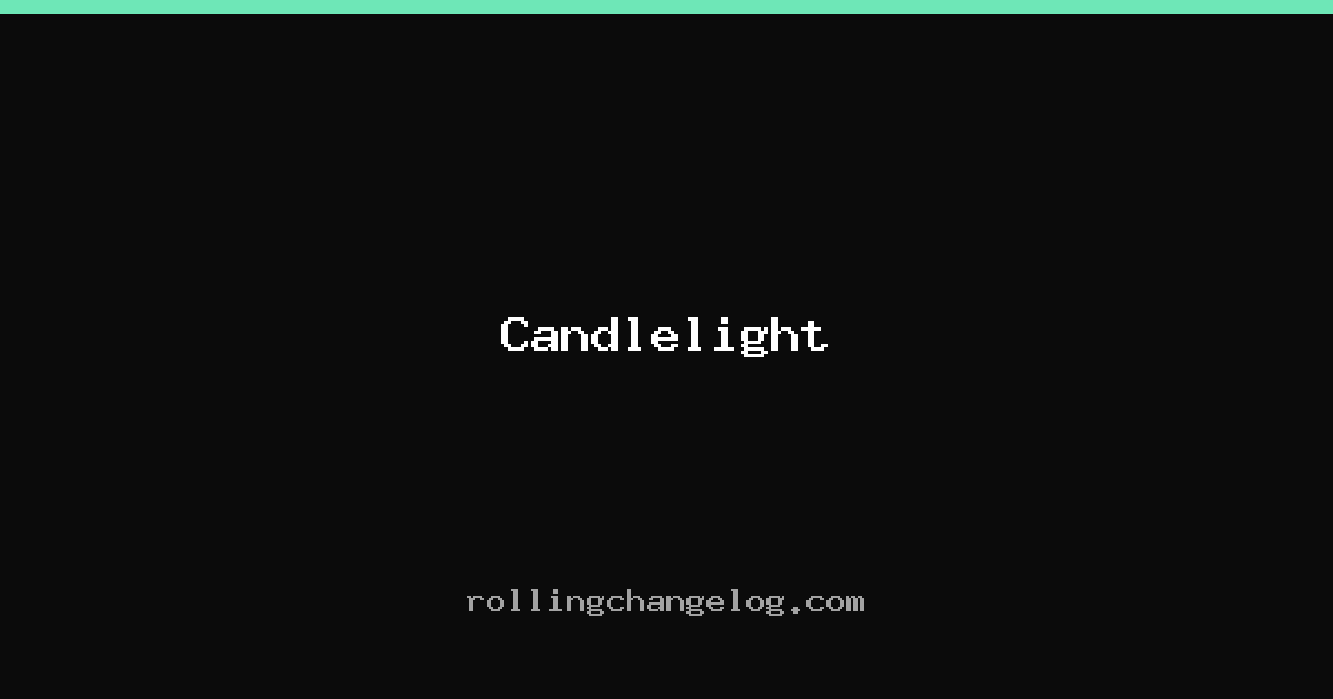 Candlelight cover