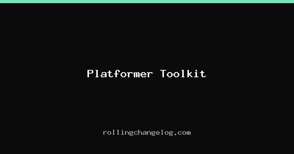 Platformer Toolkit cover